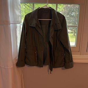 Aeropostale Juniors SZ S Green Utility Jacket